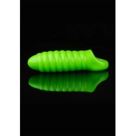 Swirl Thick Stretchy Penis Sheath - Glow in the Dark