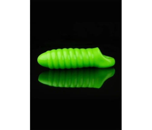 Swirl Thick Stretchy Penis Sheath - Glow in the Dark