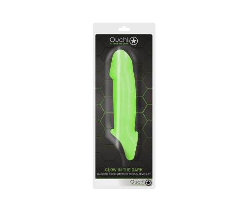 Smooth Thick Stretchy Penis Sheath - Glow in the Dark