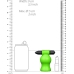 Vibrating Head Masturbator - Glow in the Dark