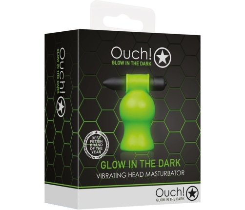 Vibrating Head Masturbator - Glow in the Dark