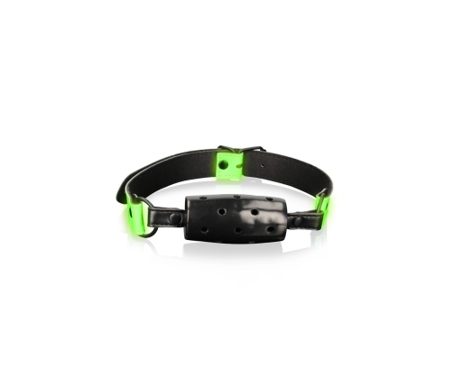 Ouch! Cylinder Gag Glow in the Dark - Neon Green Adjustable Model