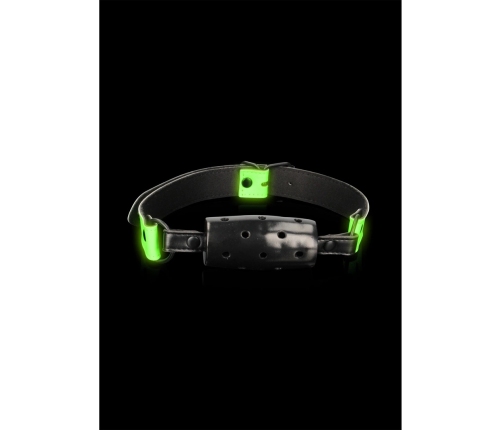Ouch! Cylinder Gag Glow in the Dark - Neon Green Adjustable Model