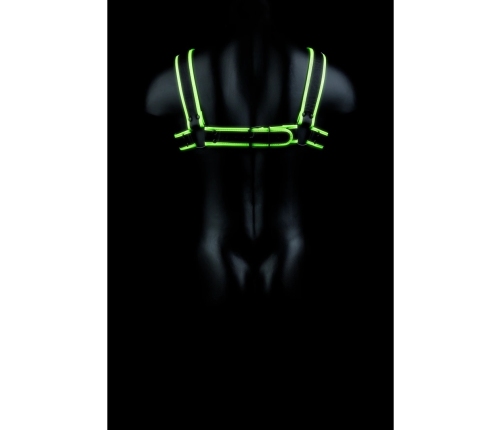 Chest Bulldog Harness - Glow in the Dark - S/M