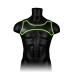 Ouch! Neoprene Harness Glow in the Dark Adjustable S/M Green