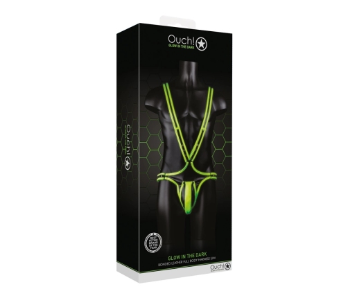 Body-Covering Harness - Glow in the Dark - S/M