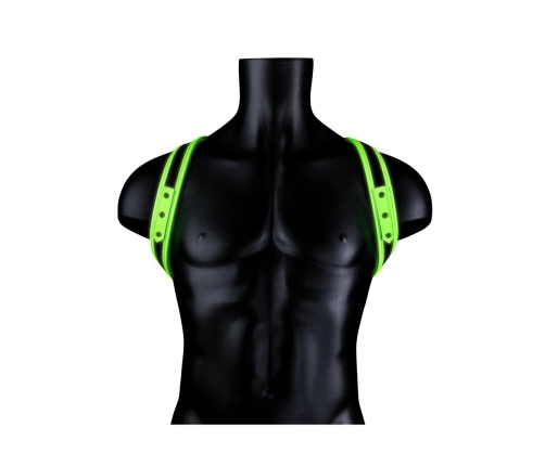 Ouch! Sling Harness Glow-in-the-Dark Adjustable L/XL Neon Green
