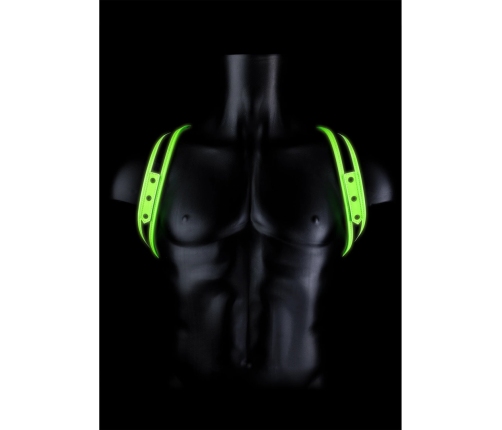 Ouch! Sling Harness Glow-in-the-Dark Adjustable L/XL Neon Green