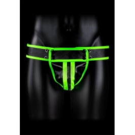 Striped Jockstrap - Glow in the Dark - S/M
