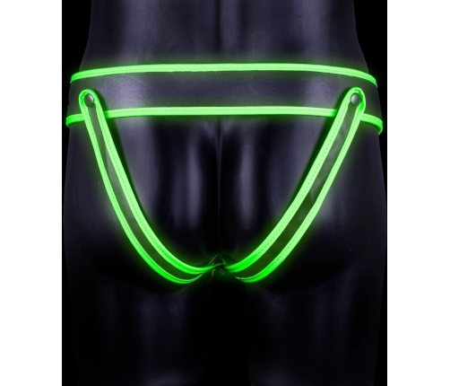 Striped Jockstrap - Glow in the Dark - S/M
