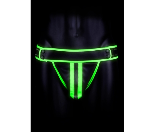 Striped Jockstrap - Glow in the Dark - S/M