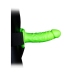 Realistic Strap-On Harness - Glow in the Dark - 7 / 18 cm