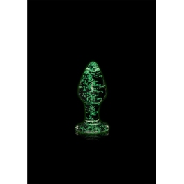 Glass Butt Plug - Glow in the Dark - Small