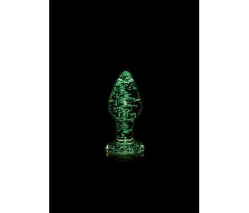 Glass Butt Plug - Glow in the Dark - Small