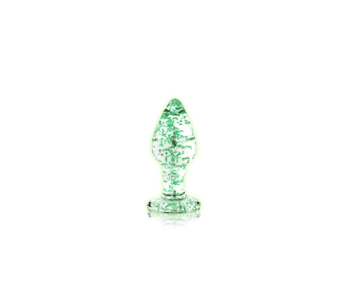 Glass Butt Plug - Glow in the Dark - Small