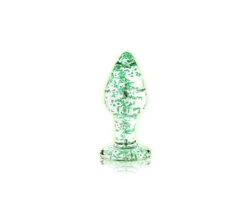 Glass Butt Plug - Glow in the Dark - Large