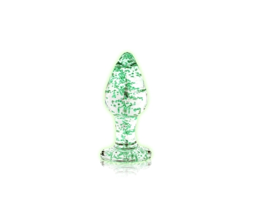 Glass Butt Plug - Glow in the Dark - Large