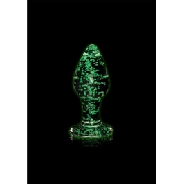 Glass Butt Plug - Glow in the Dark - Large