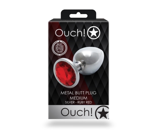 Round Gem Butt Plug - Medium