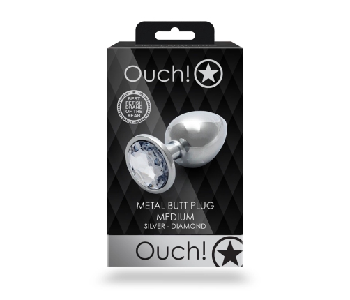 Round Gem Butt Plug - Medium