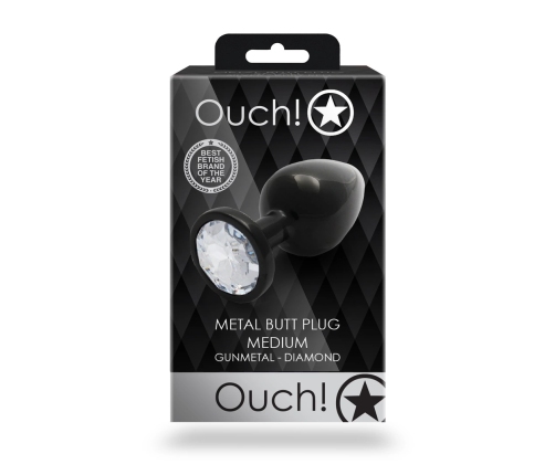 Round Gem Butt Plug - Medium