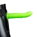 Glow in the Dark Textured Curved Hollow Strap-On - 8 / 20 cm