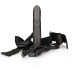 Textured Curved Hollow Strap-On - 8 / 20 cm