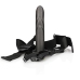 Textured Curved Hollow Strap-On - 8 / 20 cm