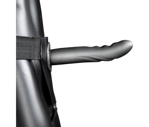 Textured Curved Hollow Strap-On - 8 / 20 cm