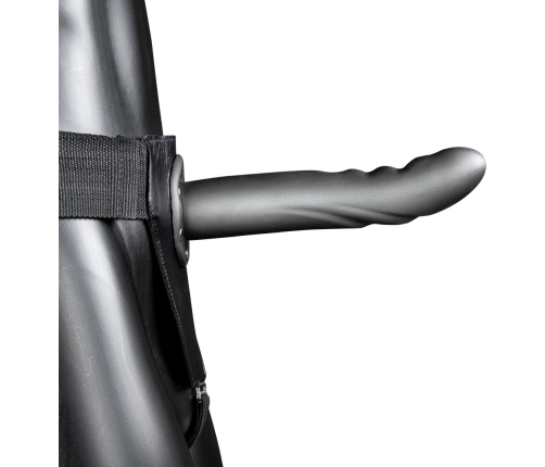Textured Curved Hollow Strap-On - 8 / 20 cm