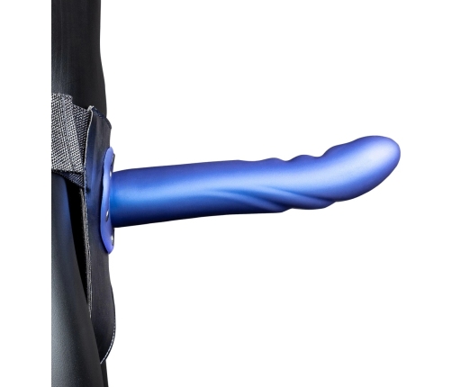 Textured Curved Hollow Strap-On - 8 / 20 cm