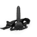 Ribbed Hollow Strap-On with Balls - 8 / 21 cm