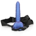 Ribbed Hollow Strap-On with Balls - 8 / 21 cm