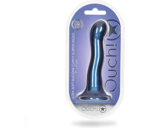 Ultra Soft Silicone Curvy G-Spot Dildo - 7'' / 17 cm