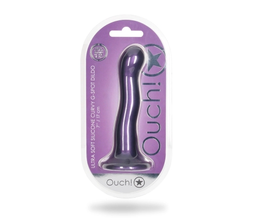 Ultra Soft Silicone Curvy G-Spot Dildo - 7'' / 17 cm