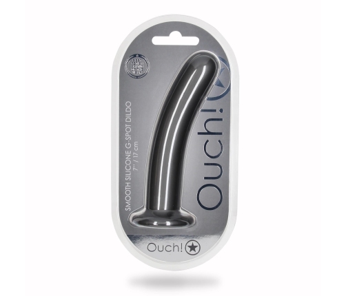 Smooth Silicone G-Spot Dildo - 7'' / 17 cm