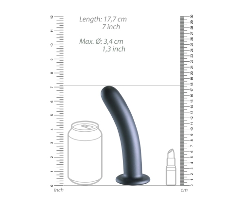 Smooth Silicone G-Spot Dildo - 7'' / 17 cm