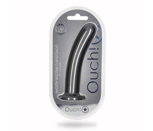 Smooth Silicone G-Spot Dildo - 7'' / 17 cm
