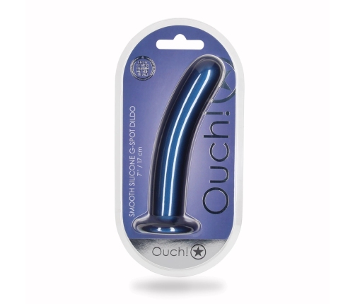 Smooth Silicone G-Spot Dildo - 7'' / 17 cm