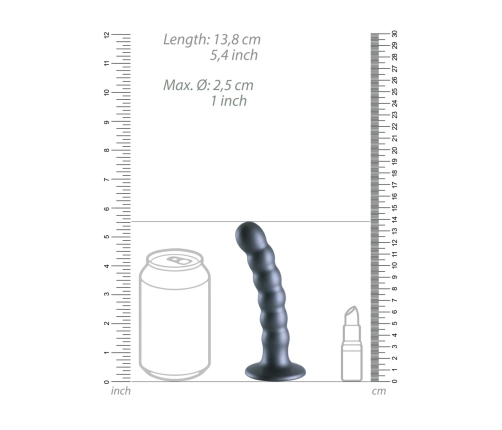 Beaded Silicone G-Spot Dildo - 5'' / 13 cm