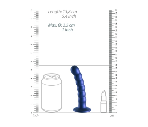 Beaded Silicone G-Spot Dildo - 5'' / 13 cm