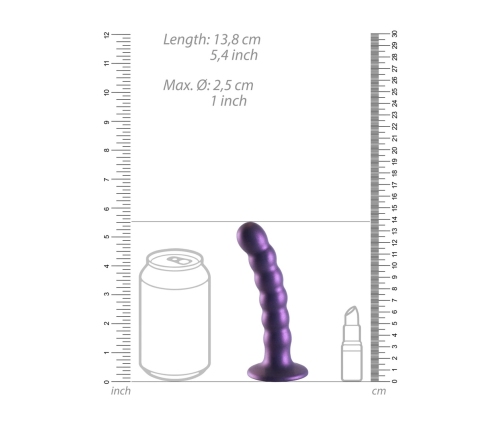 Beaded Silicone G-Spot Dildo - 5'' / 13 cm