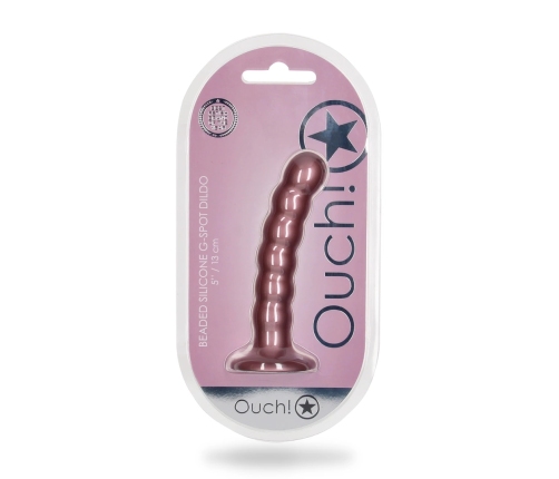 Beaded Silicone G-Spot Dildo - 5'' / 13 cm