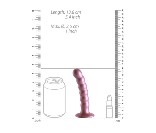 Beaded Silicone G-Spot Dildo - 5'' / 13 cm