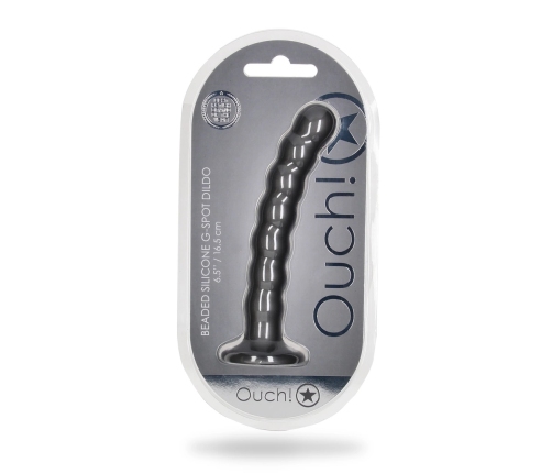 Beaded Silicone G-Spot Dildo - 6,5'' / 16,5 cm