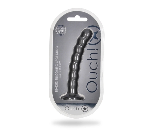Beaded Silicone G-Spot Dildo - 6,5'' / 16,5 cm