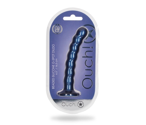 Beaded Silicone G-Spot Dildo - 6,5'' / 16,5 cm