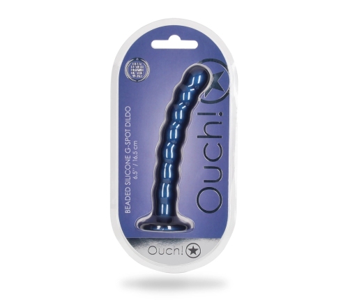 Beaded Silicone G-Spot Dildo - 6,5'' / 16,5 cm