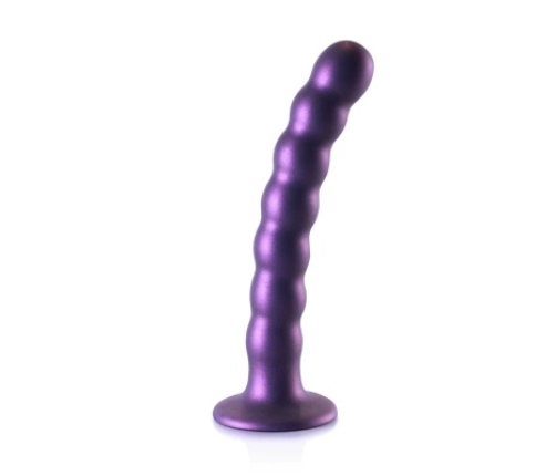 Beaded Silicone G-Spot Dildo - 6,5'' / 16,5 cm