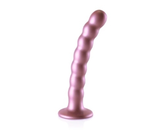 Beaded Silicone G-Spot Dildo - 6,5'' / 16,5 cm